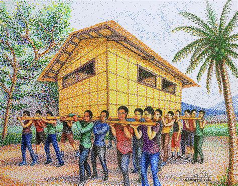 bayani picture drawing|The Bayanihan Spirit – The Mixed Culture.